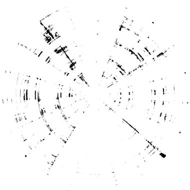 Beyaz arkaplanda soyut siyah yuvarlak şekil. vektör illüstrasyonu    