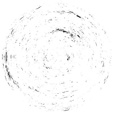 Beyaz arkaplanda soyut siyah yuvarlak şekil. vektör illüstrasyonu    