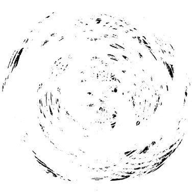 Beyaz arkaplanda soyut siyah yuvarlak şekil. vektör illüstrasyonu    