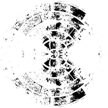 siyah ve beyaz yuvarlak soyut arkaplan 