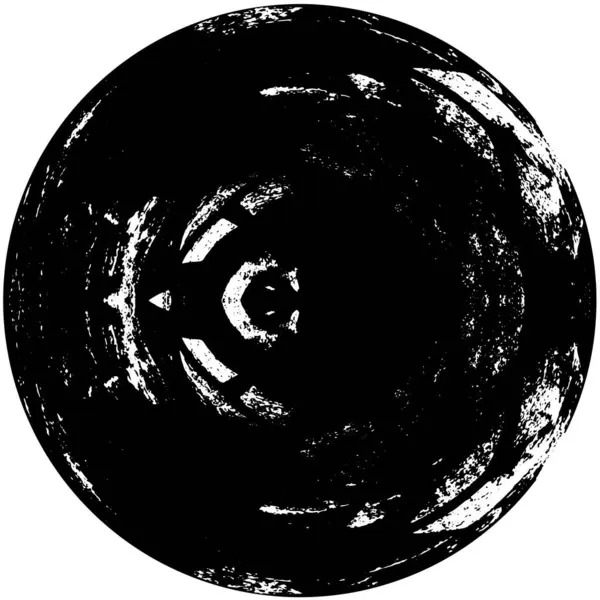 Forma Cerchio Nero Sfondo Bianco Elemento Grafico Design Illustrazione Vettoriale — Vettoriale Stock