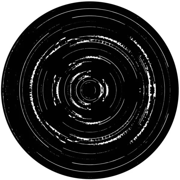 Черный Круг Формы Белом Фоне Графический Элемент Дизайна Векторная Иллюстрация — стоковый вектор