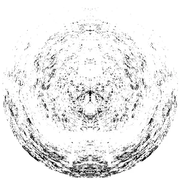Beyaz arkaplanda soyut siyah yuvarlak şekil. Grafik tasarım elementi. Vektör illüstrasyonu 
