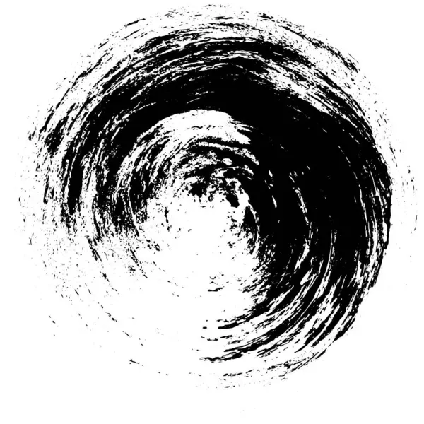 Черный Белый Круглый Абстрактный Фон — стоковый вектор