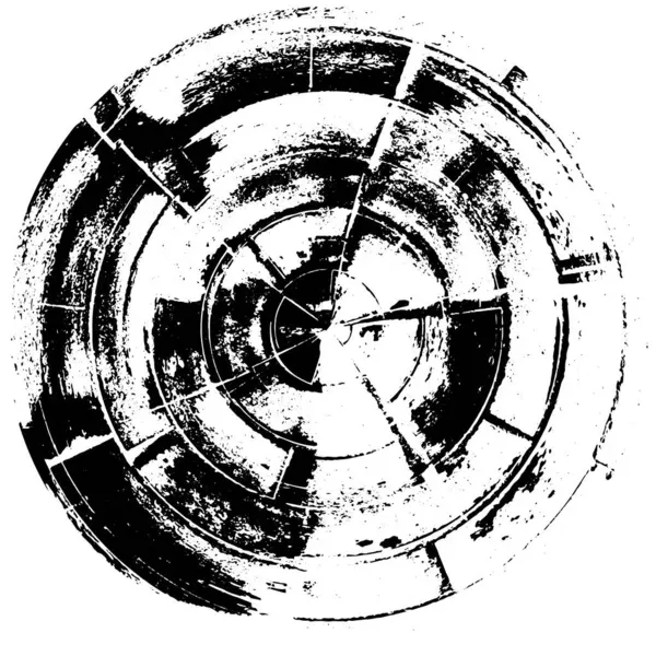 Чорно Білий Круглий Абстрактний Фон — стоковий вектор