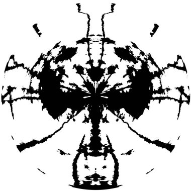 Beyaz arkaplanda soyut siyah yuvarlak şekil. vektör illüstrasyonu