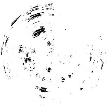 Beyaz arkaplanda soyut siyah yuvarlak şekil. vektör illüstrasyonu