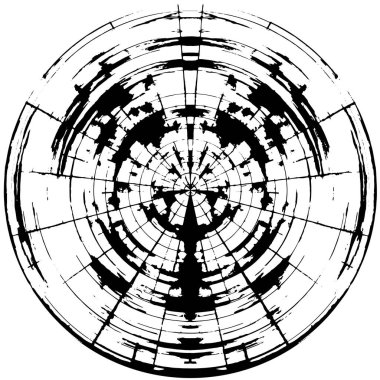 Çemberli soyut siyah ve beyaz grunge arkaplanı 