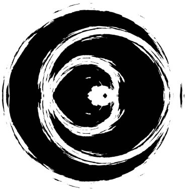 Eskimiş siyah beyaz yuvarlak grunge yıpranmış arka plan 