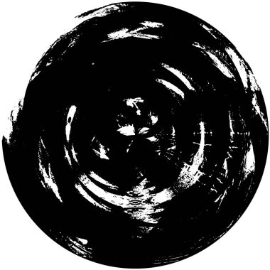 Eskimiş siyah beyaz yuvarlak grunge yıpranmış arka plan 