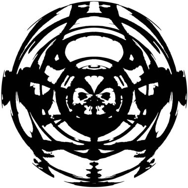 siyah ve beyaz yuvarlak arkaplan grunge dokusu