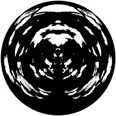 siyah ve beyaz yuvarlak arkaplan grunge dokusu