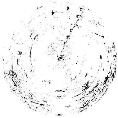 soyut siyah-beyaz daire damgası, grunge vintage arkaplan, vektör illüstrasyonu