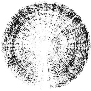 soyut siyah-beyaz daire damgası, grunge vintage arkaplan, vektör illüstrasyonu