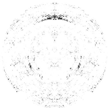 soyut siyah-beyaz daire damgası, grunge vintage arkaplan, vektör illüstrasyonu