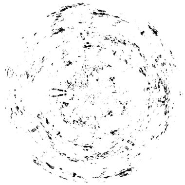 soyut siyah-beyaz daire damgası, grunge vintage arkaplan, vektör illüstrasyonu