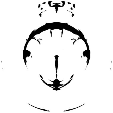 soyut siyah-beyaz daire damgası, grunge vintage arkaplan, vektör illüstrasyonu