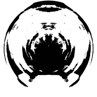 siyah ve beyaz soyut yuvarlak arkaplan