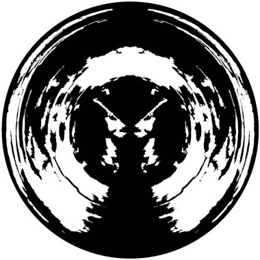 koyu yuvarlak geometrik grunge arkaplanı 