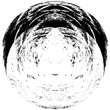 siyah ve beyaz yuvarlak grunge kaplama elementi. soyut arkaplan.