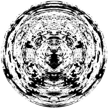 siyah ve beyaz yuvarlak grunge kaplama elementi. soyut arkaplan.