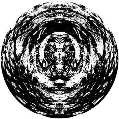 black and white round grunge texture 