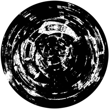 black and white round grunge texture 