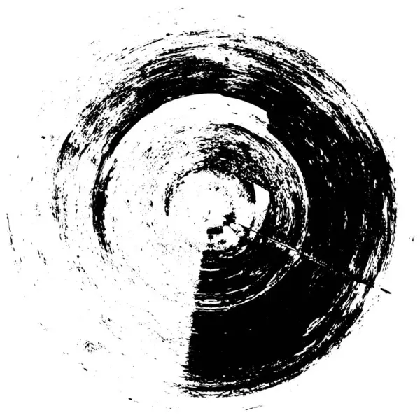 Чорно Білий Круглий Абстрактний Фон — стоковий вектор