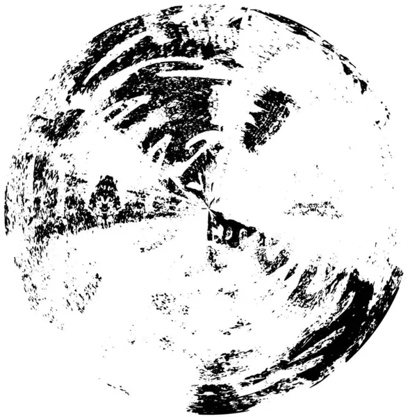 黒と白の円の抽象的な背景 — ストックベクタ