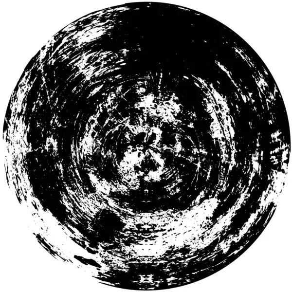Czarny Biały Okrąg Abstrakcyjne Tło — Wektor stockowy