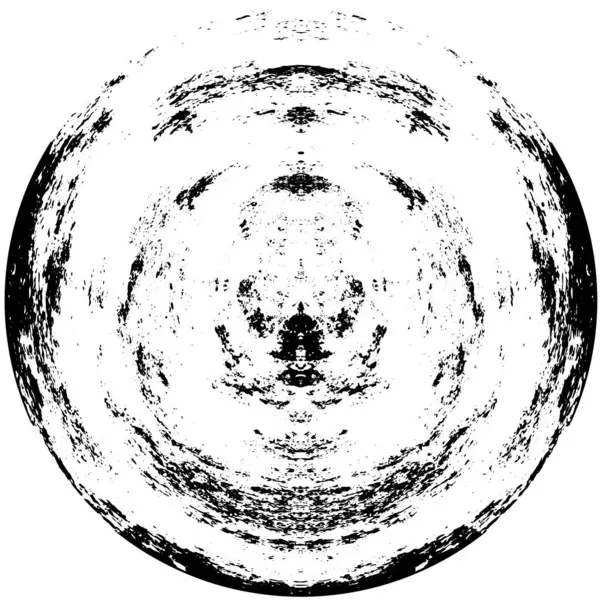 Bianco Nero Cerchio Sfondo Astratto — Vettoriale Stock