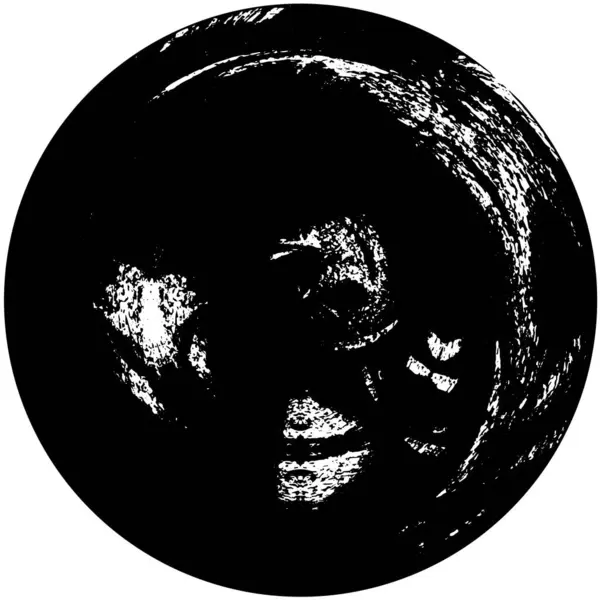 Zwart Wit Cirkel Abstracte Achtergrond — Stockvector