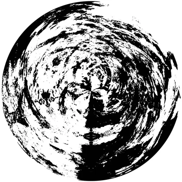 円の抽象的な黒と白のグラウンジの背景 — ストックベクタ