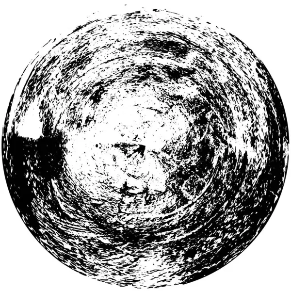 円の抽象的な黒と白のグラウンジの背景 — ストックベクタ