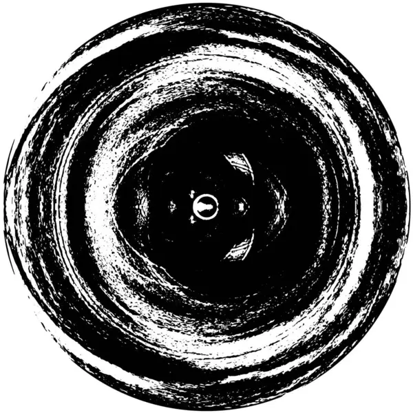 Fondo Grunge Abstracto Blanco Negro Con Círculo — Archivo Imágenes Vectoriales