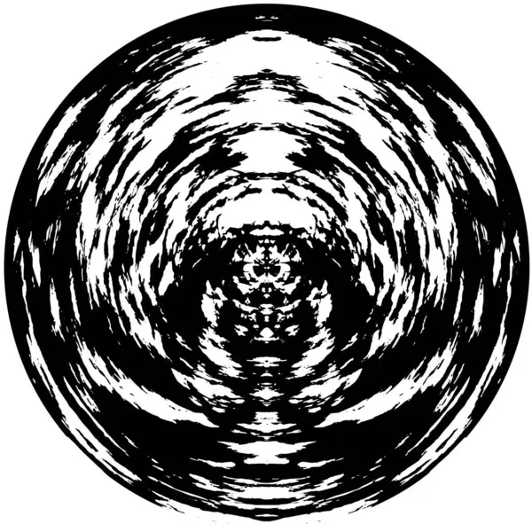 Чорно Біле Коло Гранжевий Фон — стоковий вектор