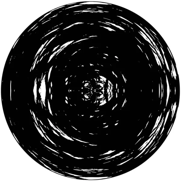 Zwart Wit Ronde Achtergrond Grunge Textuur — Stockvector