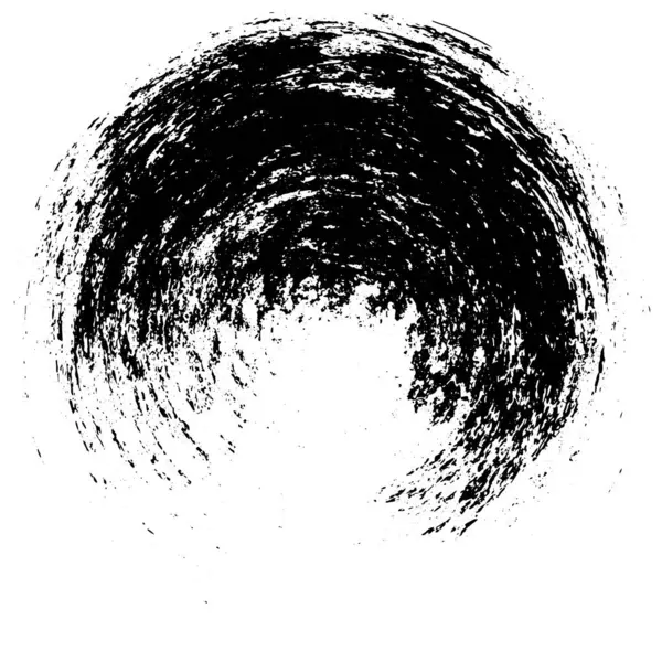 Abstrakcyjny Czarny Biały Okrąg Znaczek Grunge Vintage Tło Wektor Ilustracja — Wektor stockowy