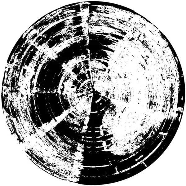 抽象的なブラックとホワイトサークルスタンプ グラウンジヴィンテージの背景 ベクターイラスト — ストックベクタ