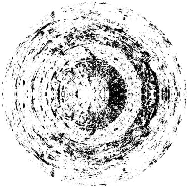 Koyu Grunge Geometrik Deseni 