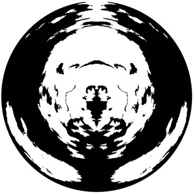 daire damgası, grunge vintage arkaplan, soyut vektör çizimi