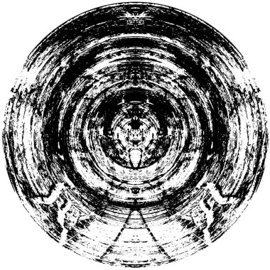 daire damgası, grunge vintage arkaplan, soyut vektör çizimi