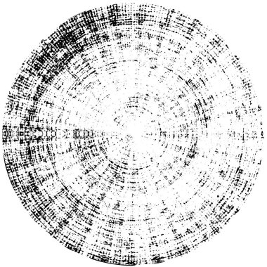 Beyaz arkaplanda soyut siyah yuvarlak şekil. vektör illüstrasyonu    