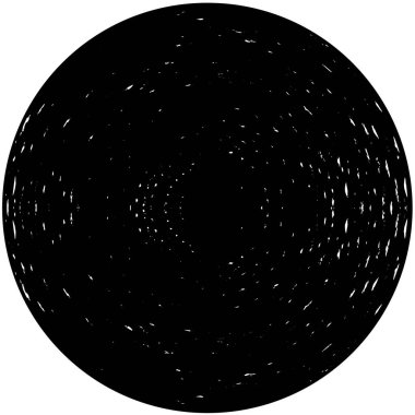 Beyaz arkaplanda soyut siyah yuvarlak şekil. vektör illüstrasyonu    