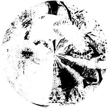 soyut siyah ve beyaz monokrom grunge kaplama elementi. 