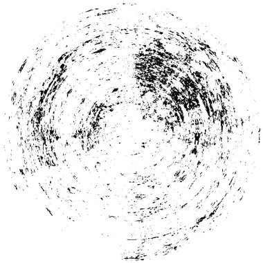 siyah - beyaz yuvarlak grunge kaplama elementi. 