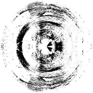 siyah - beyaz yuvarlak grunge kaplama elementi. 