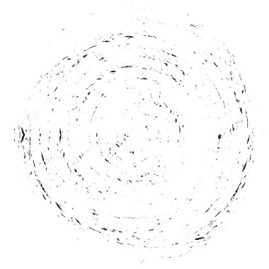 Beyaz arkaplanda soyut siyah yuvarlak şekil. vektör illüstrasyonu    