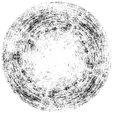 Beyaz arkaplanda soyut siyah yuvarlak şekil. vektör illüstrasyonu    