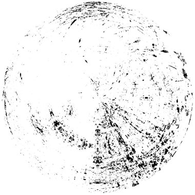 Beyaz arkaplanda soyut siyah yuvarlak şekil. vektör illüstrasyonu    